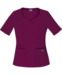 Cherokee Workwear Novelty Crossed Women's 3-Pocket V-Neck Scrub Top