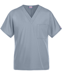 Style # CK4777: GREYCherokee Workwear Unisex 1-Pocket V-Neck Scrub Top