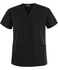 Style # CK4876: BLACKCherokee Workwear Unisex 3-Pocket V-Neck Scrub Top