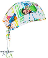 UA Exclusive Cherokee Tooniforms Stitch Luau Unisex STRETCH Scrub Cap