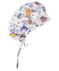 Cherokee Tooniforms Cats and Dogs Women's Bouffant Scrub Cap