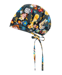Cherokee Tooniforms Disney My Weekend is Booked Unisex Bouffant Print Scrub Hat