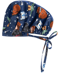 Cherokee Tooniforms Star Wars Star Watchers Unisex Bouffant Print Scrub Hat