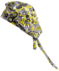 Cherokee Tooniforms Illumination Bello Otto Women's Bouffant Print Scrub Hat