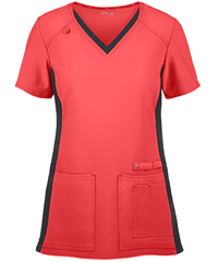 Cherokee iflex Women's 4-Pocket STRETCH Knit Panel V-Neck Scrub Top