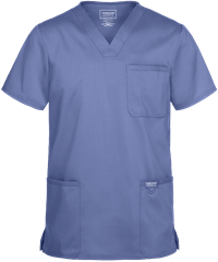 Style # CK6070: CEILCherokee Workwear Revolution Men's 3-Pocket STRETCH V-Neck Scrub Top