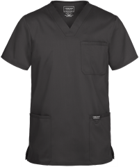 Style # CK6070: PEWTECherokee Workwear Revolution Men's 3-Pocket STRETCH V-Neck Scrub Top