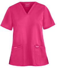 Style # CK620: ELPINCherokee Workwear Revolution Women's 3-Pocket STRETCH V-Neck Scrub Top