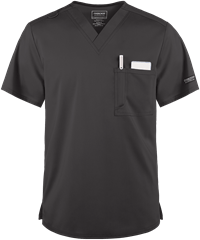 Style # CK625: PEWTECherokee Workwear Revolution Unisex 1-Pocket STRETCH V-Neck Scrub Top
