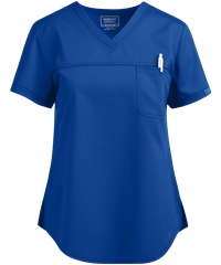 Cherokee Workwear Revolution Women's 1-Pocket STRETCH Tuck In V-Neck Scrub Top