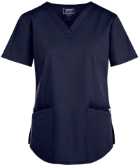 Style # CK665: NAVYCherokee Workwear Professionals Women's 3-Pocket STRETCH V-Neck Scrub Top