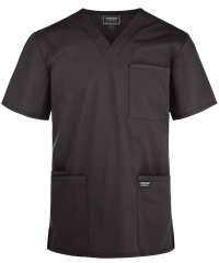 Style # CK695: PEWTECherokee Workwear Professionals Men's 4-Pocket STRETCH V-Neck Scrub Top
