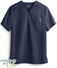 UA Exclusive Cherokee Workwear Professionals Active Men's 1-Pocket STRETCH V-Neck Scrub Top