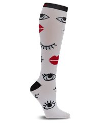 Cherokee Eye on You Women's 8-12 mmHg Print Support Compression Socks