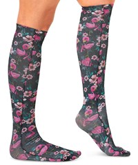 Cherokee Let's Flock Together Women's 8-15 mmHg Light Compression Socks 