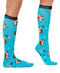 Cherokee Hedge Hog Women's 8-12 mmHg Light Compression Socks 