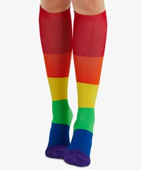 Cherokee Love n' Rainbows Women's 8-12 mmHg Light Compression Socks