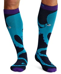 Cherokee Oh Octopus Men's 8-12 mmHg Light Compression Socks 