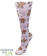Cutieful Boo Boo Bear Women's 10-18 mmHg Wide Light Compression Socks