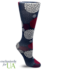 UA Exclusive Cutieful Bursting Blooms Women's 10-18mmHg Compression Socks