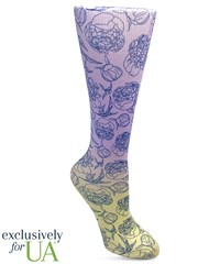 Cutieful Morning Sunrise Women's 10-18 mmHg Wide  Light Compression Socks