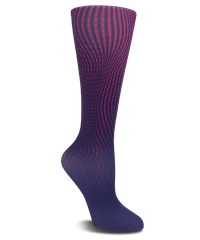 Cutieful Wide Purple Ombre Women's 10-18 mmHg Compression Socks