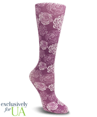 UA Exclusive Cutieful Florever Yours Wide Calf Knit Women's 10-18 mmHg Compression Socks