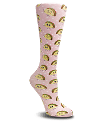 Cutieful Taco Bout Love Women's 10-18 mmHg Wide Calf Knit Compression Socks