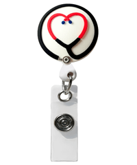 Cutieful Stethoscope Retractable ID Badge Holder