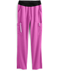 Dickies EDS Essentials Women's 7-Pocket Elastic Waist Cargo PETITE STRETCH Scrub Pants