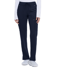 Style # D020: NAVYDickies Xtreme STRETCH Women's 6-Pocket Rib Knit Cargo Scrub Pants