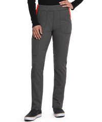 Dickies Dynamix Limited Edition Heathered Women's 6-Pocket Contrast Pull-On PETITE Scrub Pants