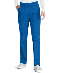 Style # D125: ROYALDickies EDS Signature Women's 5-Pocket Mid Rise Straight Leg Pull On Cargo Scrub Pants