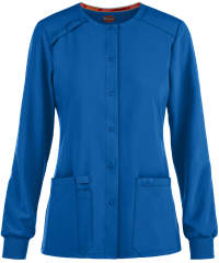 Style # D305: ROYALDickies EDS Essentials Women's 2-Pocket Warm Up STRETCH Scrub Jacket 