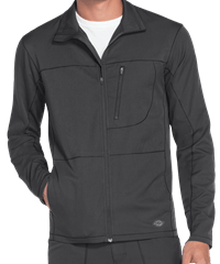 Style # D310: PEWTEDickies Dynamix Men's 3-Pocket Zip-Up Scrub Jacket