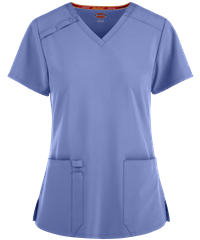 Style # D615: CEILDickies EDS Essentials Women's 2-Pocket V-Neck Scrub Top