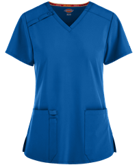 Style # D615: ROYALDickies EDS Essentials Women's 2-Pocket V-Neck Scrub Top
