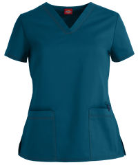 Dickies Gen Flex Women's 2-Pocket V-Neck Scrub Top
