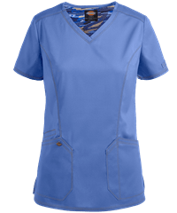 Dickies Essence Women's 3-Pocket V-Neck Scrub Top