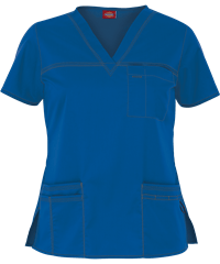 Dickies Gen Flex Youtility Women's 4-Pocket Contemporary V-Neck Scrub Top