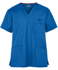 Style # D81906: ROYALDickies EDS Signature Men's 5-Pocket V-Neck STRETCH Scrub Top