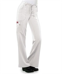Style # D82011: WHITEDickies Xtreme STRETCH Women's 4-Pocket Drawstring Scrub Pants