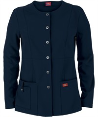 Style # D82310: NAVYDickies Xtreme STRETCH Women's 3-Pocket Contemporary Fit Scrub Jacket