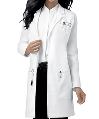 Dickies Unisex 3-Pocket Notched Collar Scrub Lab Coat