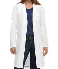 Dickies Unisex 3-Pocket Four-Button Front 40" Scrub Lab Coat