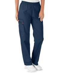 Style # D86106: NAVYDickies EDS Signature Women's 4-Pocket Classic Fit Pull-On Scrub Pants