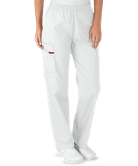Style # D86106: WHITEDickies EDS Signature Women's 4-Pocket Classic Fit Pull-On Scrub Pants