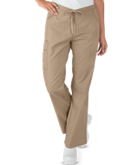 Dickies EDS Signature Women's 7-Pocket Classic Fit Drawstring Cargo STRETCH Scrub Pants