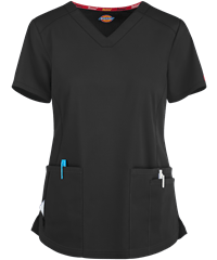 Style # D880: BLACKDickies EDS Signature Women's 5-Pocket V-Neck Scrub Top
