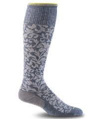 SockWell Damask Denim Moderate Compression Socks -  15-20 mmHg